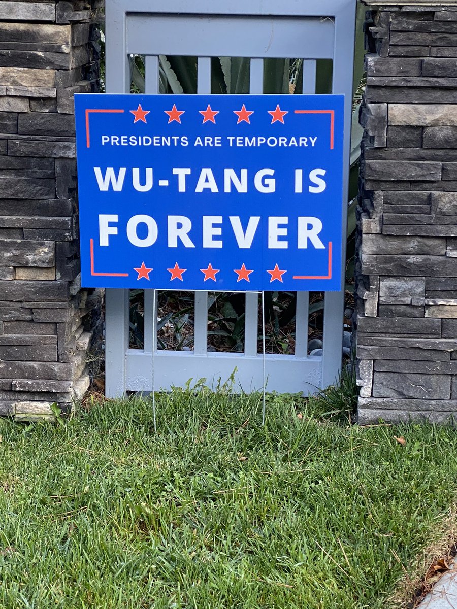 MMazzano's tweet photo. As seen on our morning walk through Studio City 😁 #YouAreLoved #dogs2020 #wutang #wutangisforever #Election2020 #dogs https://t.co/rD0nVY2Nha