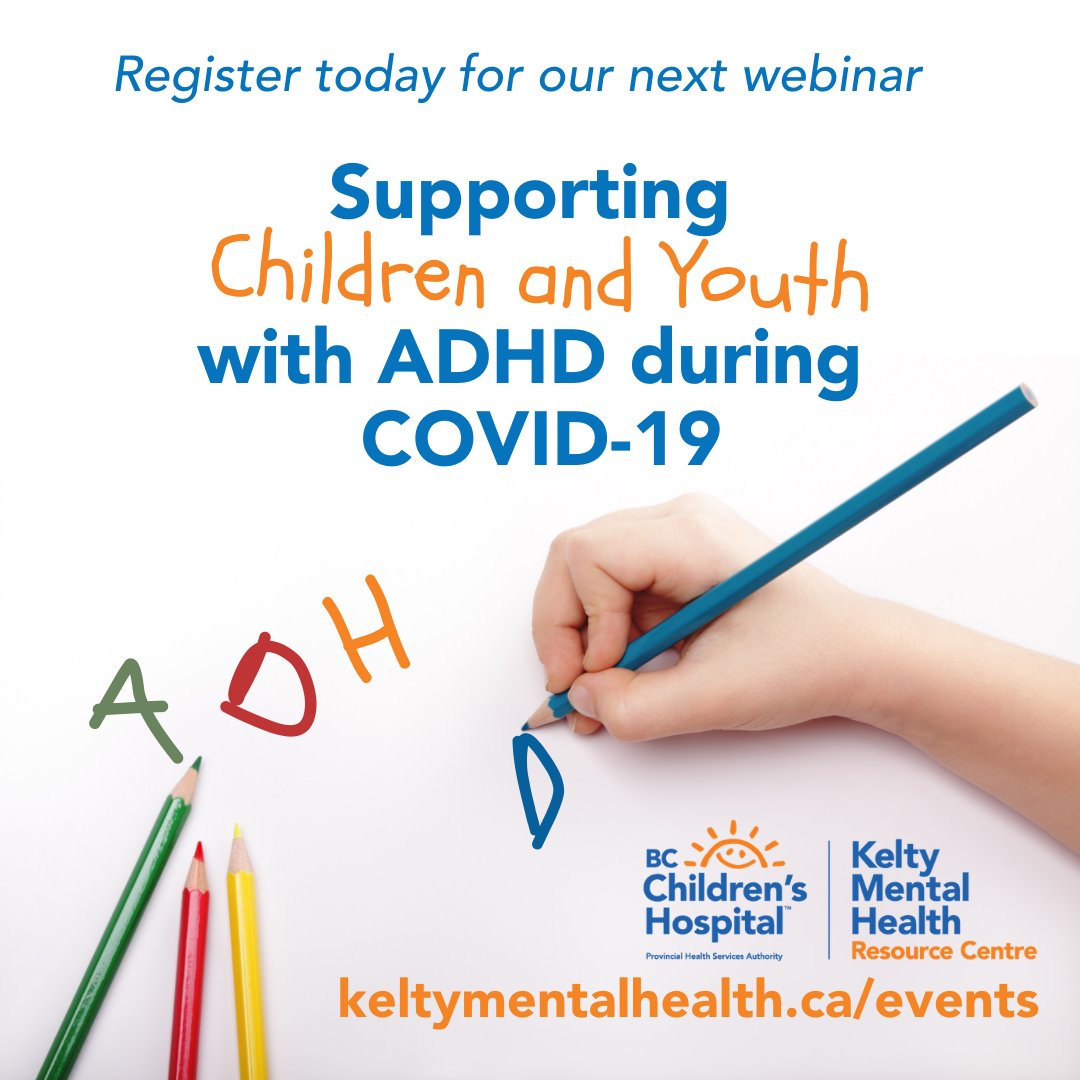 Raising a child with #ADHD can be challenging. Register for our upcoming #webinar on Nov 25th from 12:30-1:30pm where we provide concrete tips to parents and caregivers for supporting children and youth with ADHD in the midst of the COVID-19 pandemic. 🙂 
buff.ly/35ty6Fx