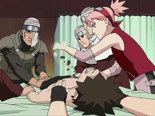 Sakura à sauvé, Kankuro, Naruto, elle a battu un membre de l’Akatsuki, également elle a défait l’infiltration d’un zetsu blanc en Neiji. Par ce biais, Sakura à sauvé la vie de milliers d’hommes. Aussi un rappelle tout con si je peut me permettre