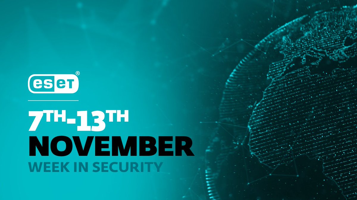 ESET's tweet photo. Don't miss the latest in ESET #cybersecurity news with @TonyAtESET!
➡️ ESET researchers have discovered #ModPipe
➡️ Why you shouldn’t share your password for Netflix
➡️ Millions of hotel guests' personal data exposed
Learn more now at: https://t.co/CbUtHLr8Dl https://t.co/nw72X3iCEW