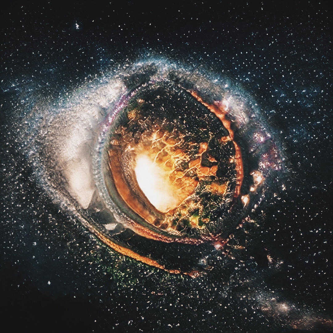 Inspired by the words and personal meaning of Rumi's poem, The Guest House, we developed a model based on a dataset of micro and macro imagery of cells, galaxies and other forms representing both the building blocks of humanity and it's own place in the universe. Sample stills: