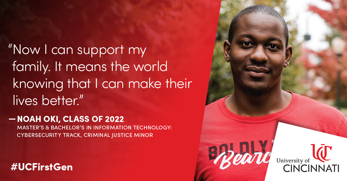 uofcincy's tweet image. Courageous first-generation college students push their future forward, leaving a legacy of positive change. And at UC, they get all the support they need to succeed. on.uc.edu/3mUfrsq #UCFirstGen