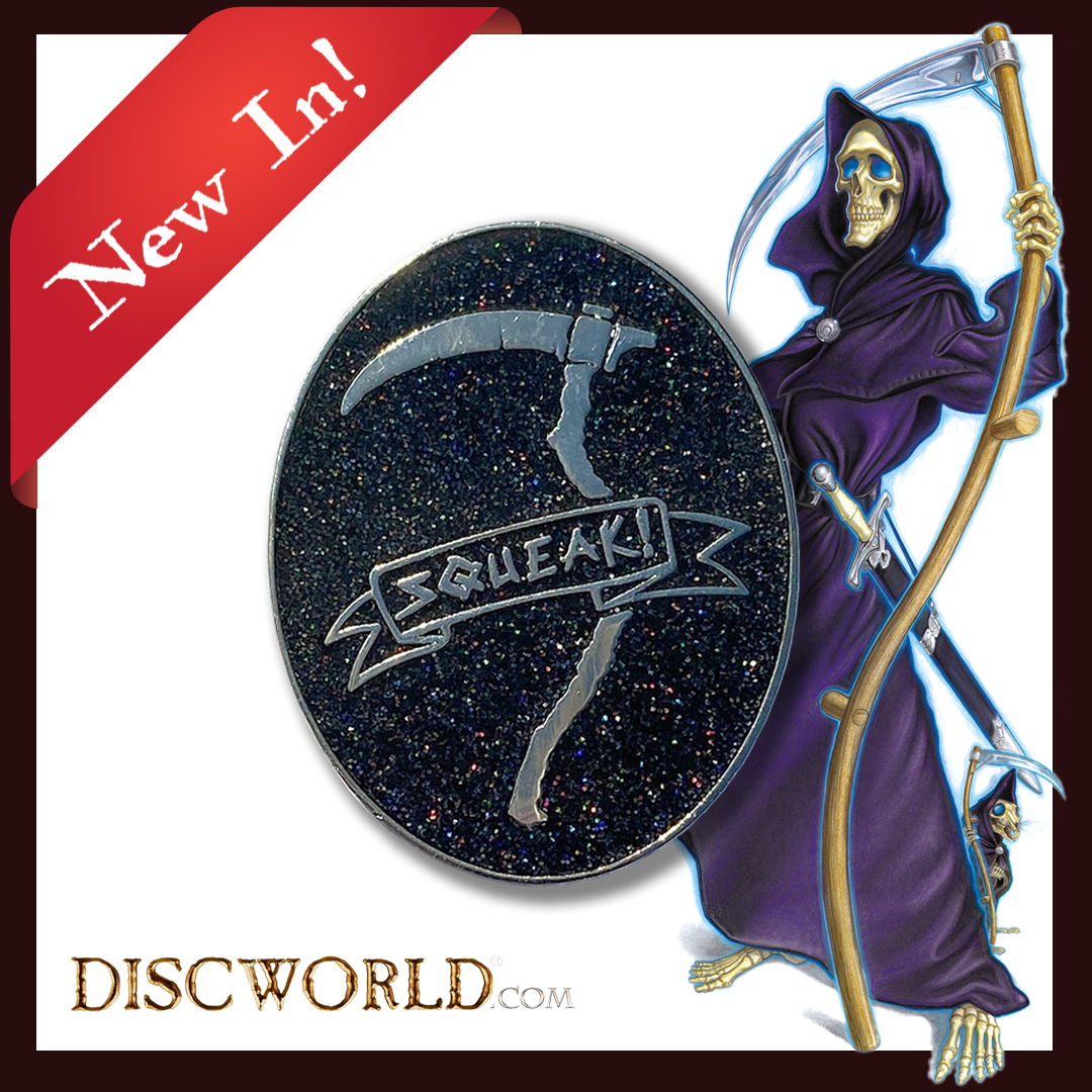dorsetdesigner's tweet photo. #Designed this 'Squeak!' pin badge for  @Discworld_com. Arrived this week. Sparkling!

Jobs today...
📷 Product photo
👩🏻‍💻 Listed product online
🖼 Promo image prep
🦉Post out to social media

🌐 https://t.co/FCBS6G4spy

#discworld #designedindorset #dorsetdesigner #graphicdesigner https://t.co/5enzsMuHQJ