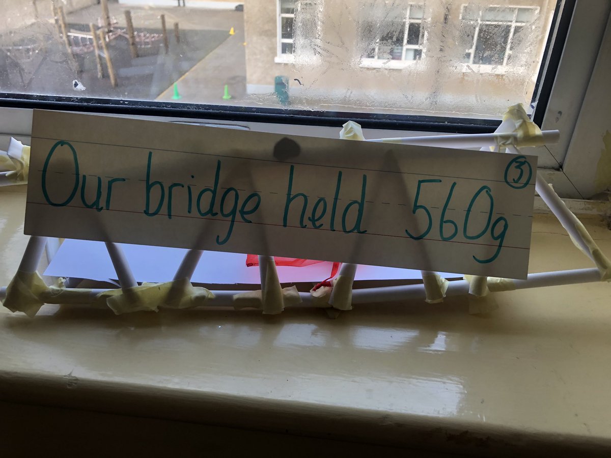 MsCoyles's tweet photo. Thanks to @ESBGroup for keeping us entertained this week for #ScienceWeek2020 with our @TheCuriosityBox. It was all hands on building very strong bridges. #generationtomorrow https://t.co/VXaeXDNDRR