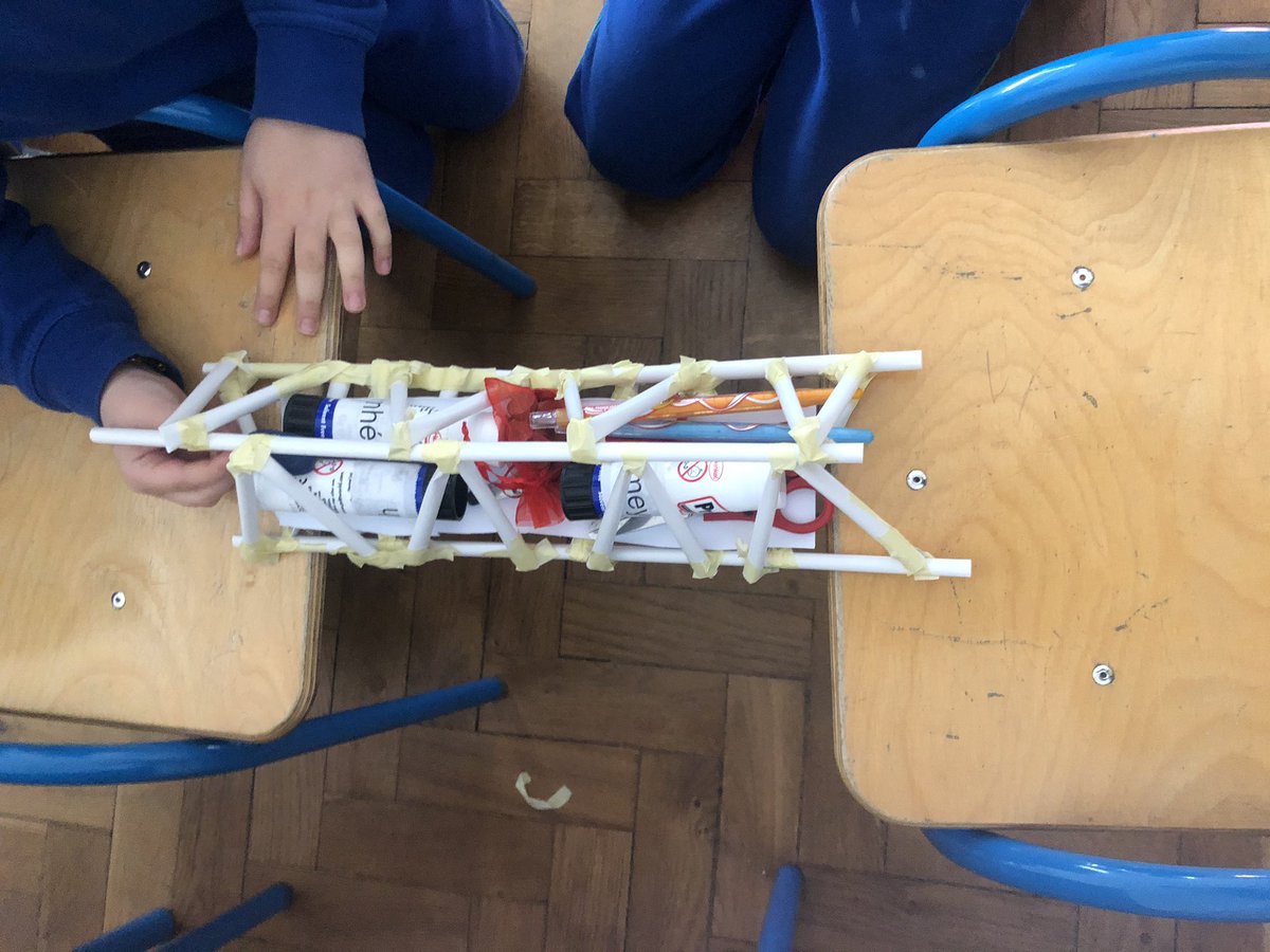 MsCoyles's tweet photo. Thanks to @ESBGroup for keeping us entertained this week for #ScienceWeek2020 with our @TheCuriosityBox. It was all hands on building very strong bridges. #generationtomorrow https://t.co/VXaeXDNDRR