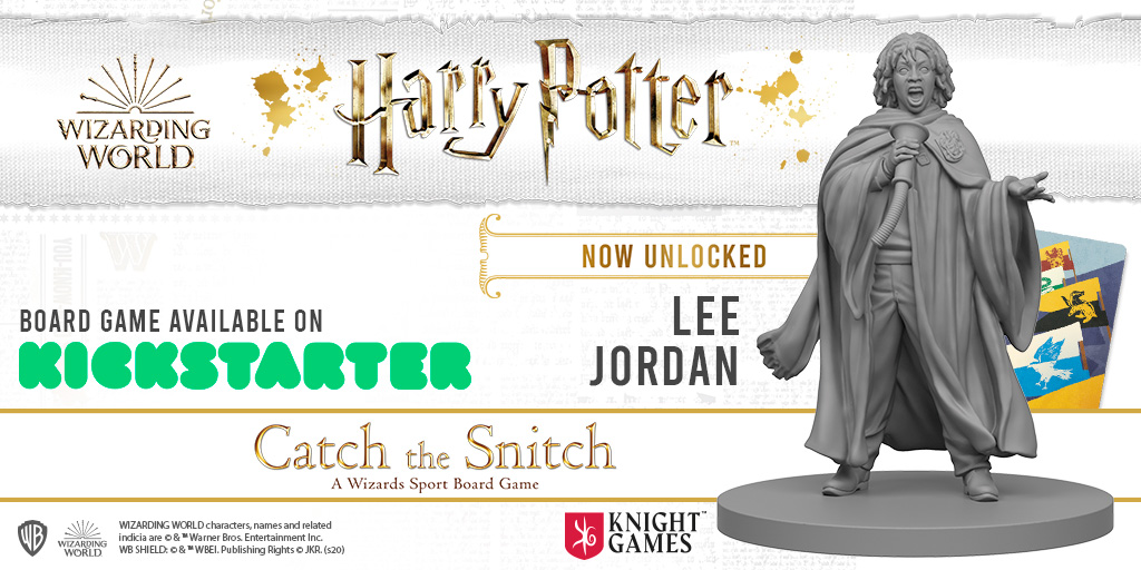 New stretch goal unlocked!!
With this Spectator, you will have a new way of raise your other spectators' emotions to another level, and keep the flow of the game up.
#harrypotter #catchthesnitch #quidditch #wizards #boardgames #knightgamespublishing #knightmodels #LeeJordan