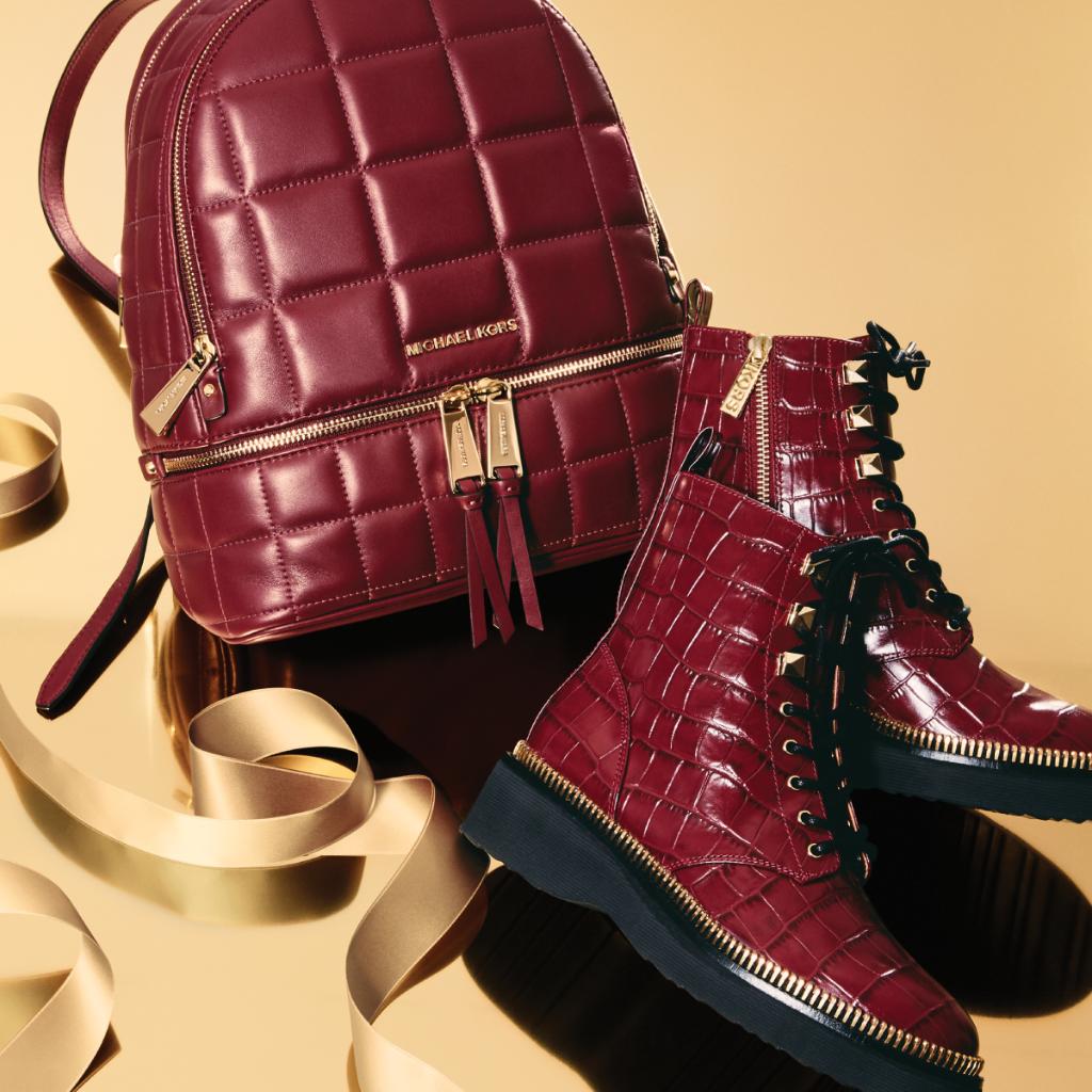 michael kors red boots
