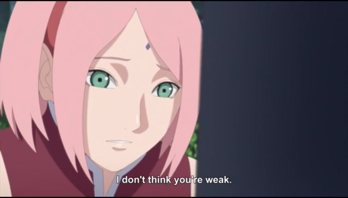sur ses épaules un fardeau, il refuse de la laisser se sentir coupable ou se sous-estimer, qu'il préfère même se blâmer et partager le fardeau avec elle. Mais bon Sasuke n’en à rien à faire de Sakura hein. Il est clairement un excellent mari.