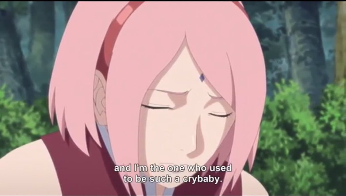sur ses épaules un fardeau, il refuse de la laisser se sentir coupable ou se sous-estimer, qu'il préfère même se blâmer et partager le fardeau avec elle. Mais bon Sasuke n’en à rien à faire de Sakura hein. Il est clairement un excellent mari.