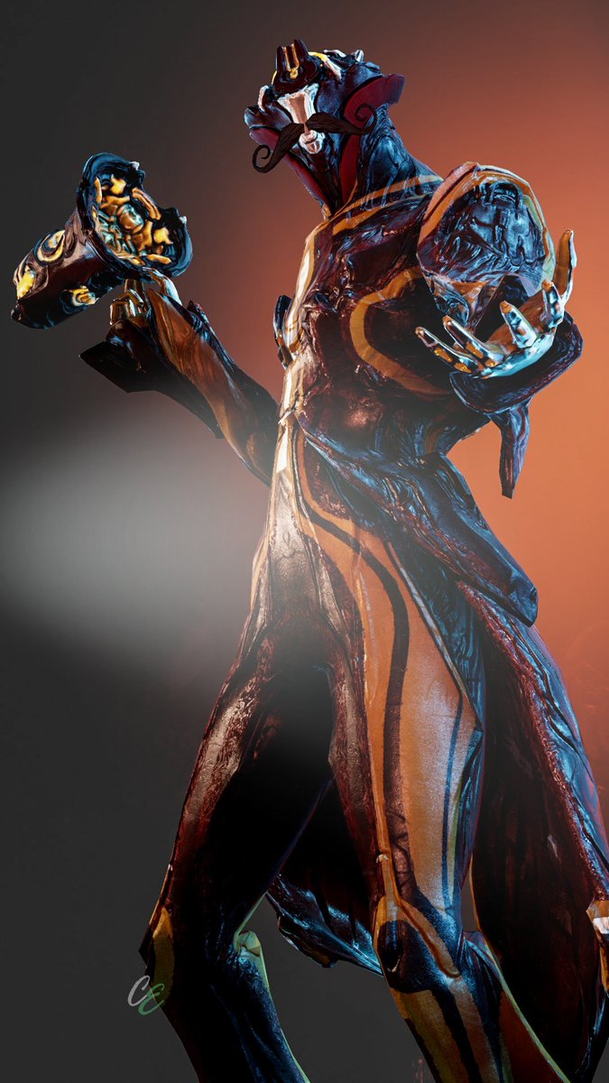 CaleyEmerald's tweet photo. A master of ceremonies, Limbo introduces us to the Circus! Let us marvel at the elegance and powerful mustache of the RINGMASTER!
(Edited submission)
@PlayWarframe #moframe2020 #captura #warframe #limbo https://t.co/NAU7g9Kg0y