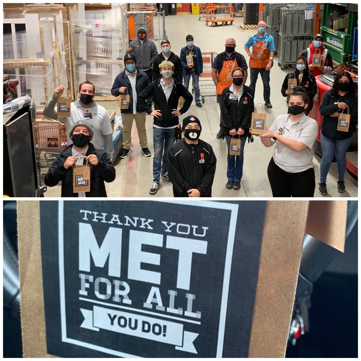 MET6609's tweet photo. Thank you to our store side Partners for showing MET the love and support! Positive vibes on a Friday the 13th #oneteam #PNMETPartnershipWeek @THE_JON_LOHMANN @SusanSheila_HD @rusty_stevens14 @starnes_allen @CozyJerry https://t.co/d4Zmm6qmjd