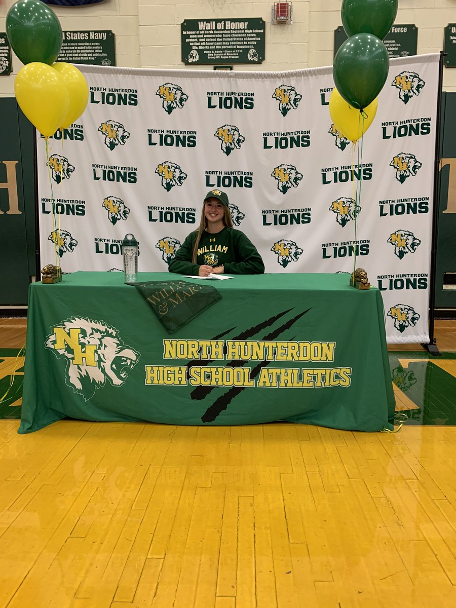 NH_GSoccer's tweet photo. Congratulations to Emma D’Alesandro for signing to continue her soccer career at William and Mary University! We wish you the best of luck Emma! @NHHS_Lions https://t.co/nrsoURAQiX