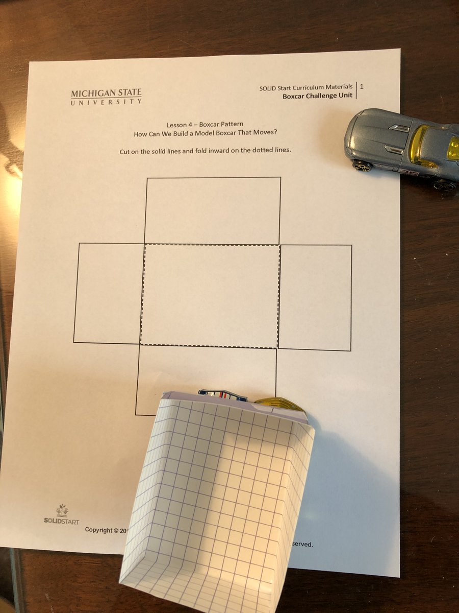 ameliagotwals's tweet photo. We can use everyday materials to build models and find patterns in data. @SOLIDStartTeam1 Kindergarten Boxcar Challenge Unit https://t.co/CDYMzcNlEx @TanyaSWright https://t.co/d0lDAexSrU