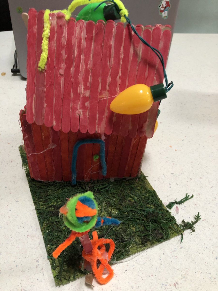 mariielagza's tweet photo. My virtual students did excellent with their project by combining materials to build their own house and learning about systems! 🏡  ⁦@Robinson_HISD⁩ ⁦@HISDEastArea⁩ ⁦@HISD_ElemSci⁩ https://t.co/U78s8NGB0X