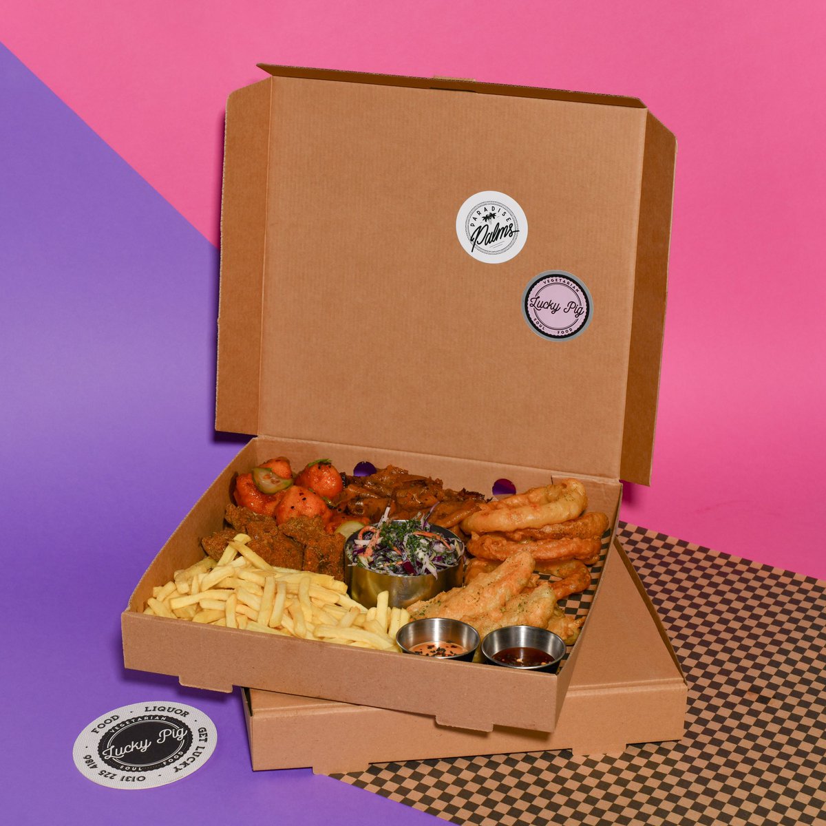 A smorgasbord of vegan food & 80’s aesthetic. Grab yours tonight. We’ll even throw in a Palms postcard and some branded coasters for the gaff 🙌🙌🙌