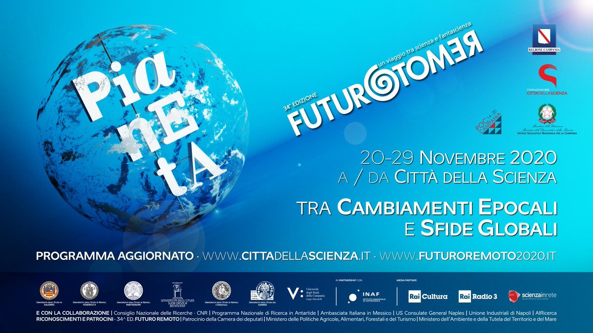 ISMed_CNR's tweet image. 📌🗓 10.00 evento inaugurale di #futuroremoto2020. Il 
@CNR_ISMed con 8 eventi per tutti: #scuole #università #famiglie su #ambiente #biodiversità #economia #cambiamenticlimatici #storia Registrazione su 
👉 futuroremoto2020.it
@cittadellascienza @ComunicazioneCnr @CNRsocial_