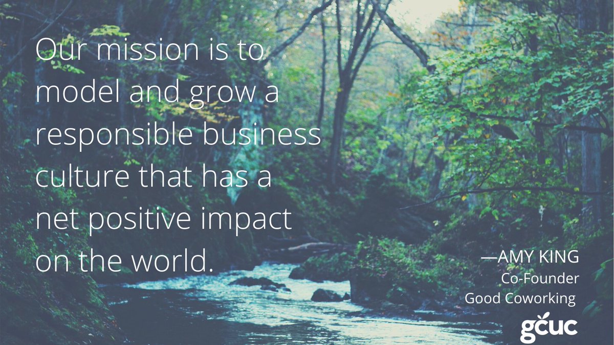 GCUCGLOBAL's tweet photo. "A regenerative business that does more for the planet & people than harm." -Amy King, Co-Founder at @GoodCoworkingTX. Get more insights from Amy King on #coworking ecosystems in the #GCUCmastermind recap: https://t.co/2oVLMJPk5Q #futureofwork #futureofhealth https://t.co/mOM2el1gWk