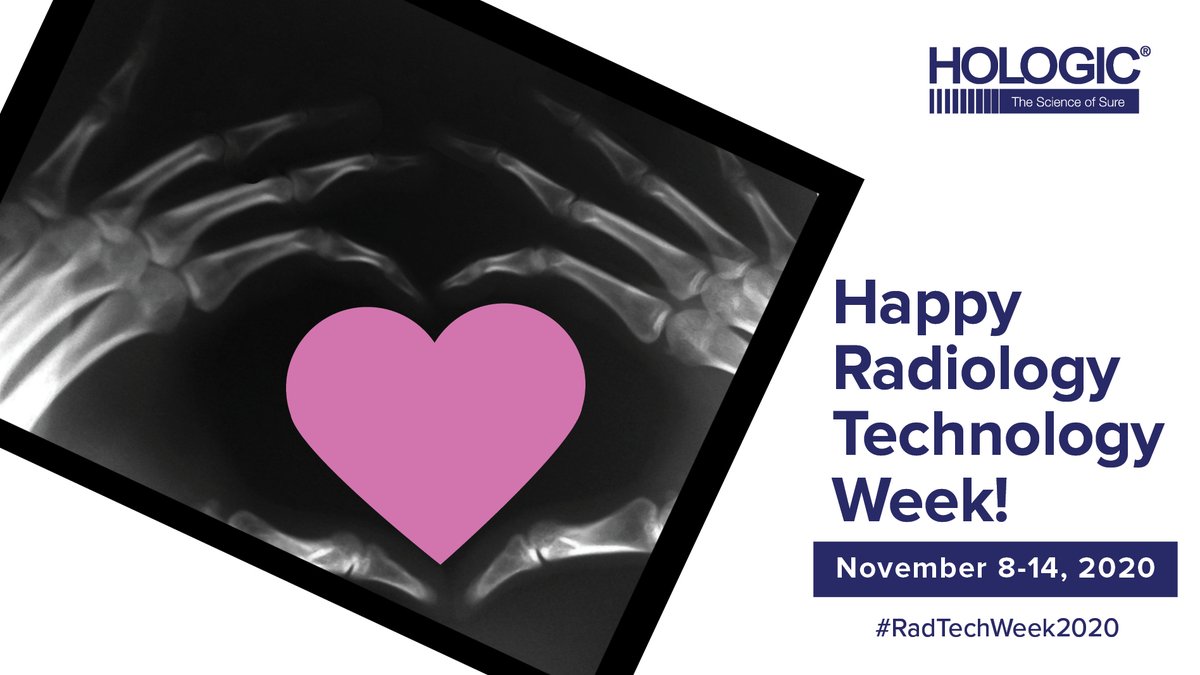 Hologic's tweet photo. #RadTechWeek2020 may be nearing the end, but we’re thankful for you all year long. Your commitment and dedication does not go unnoticed. Thank you for all you do, especially during tough times like this year. https://t.co/v9VXq0Yn6V