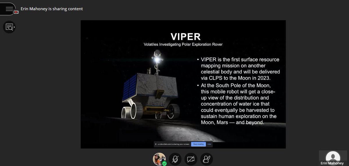 A huge thank you to Erin Mahoney (NASA Headquarters Human Exploration and Operations Mission Directorate) for joining the 6th grade today to talk to them about the Artemis Program and their space rovers!! 🪐🛰🚀 #NASA #WeGo <a href="/Oakton_ES/">Oakton ES</a>
