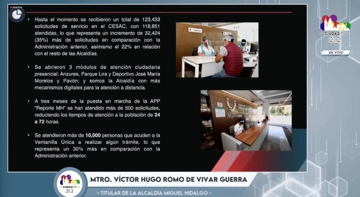 AlcaldiaMHmx's tweet photo. #GobiernoAbierto | Atención Ciudadana
Aperturamos 3 módulos presenciales de atención ciudadana y se han atendido más de 118,000 solicitudes por medio de @MHCesac. Puesta en marcha la App #ReporteMH, para atender reportes en 24 a 72 horas
#ComparecenciaMH
#MHelCorazónDeLaCapital https://t.co/UcLBbVHAgN