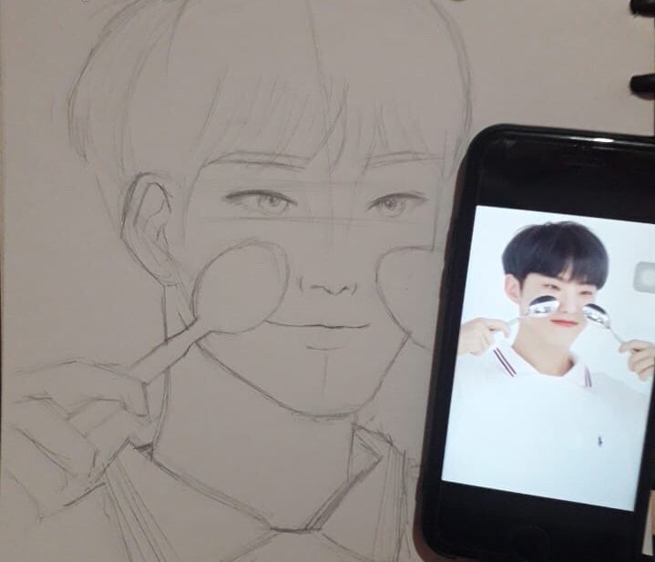 ksy615_'s tweet photo. It’s been awhile i never draw again but— guess what? Hoshi made me hold my pencil again 😭❤️❤️ luv you baby ❤️
호시씨 사랑한다 ❤️❤️❤️❤️❤️ https://t.co/yZmoCiI8qF
