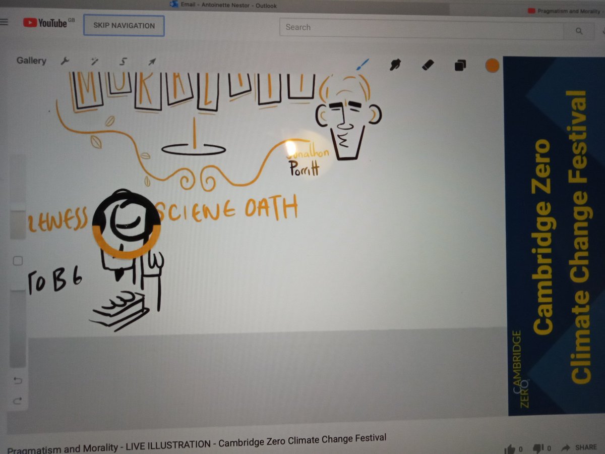CambridgeZero's tweet photo. We are on! The last session of our #CamFest2020 - with Jonathon Porritt @jonathonporritt and live session illustration on YouTube by @ThomasMclean3.

@CambridgeUP @emilyshuckburgh https://t.co/sD0oymuLEK