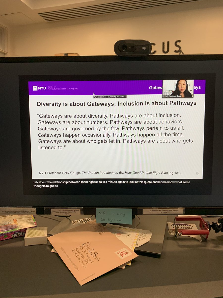 ChloeZora's tweet photo. @NYUCMEP Justice Zone with a powerful quote from Professor @DollyChugh - impactful to say the least https://t.co/ZjdELVHnWi