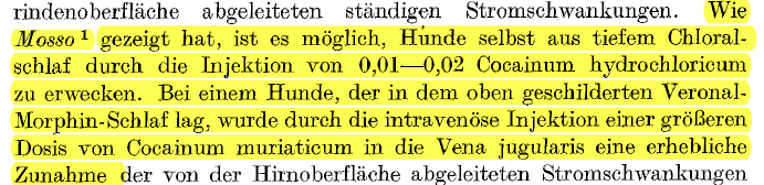 On the subject of animal experiments, experiments on dogs were apparently made by differentially narcotizing them with Morphine and then waking them back up with Cocaine. If "Speedballing Dogs" isn't taken as a band name yet, I call dibs. 5/N