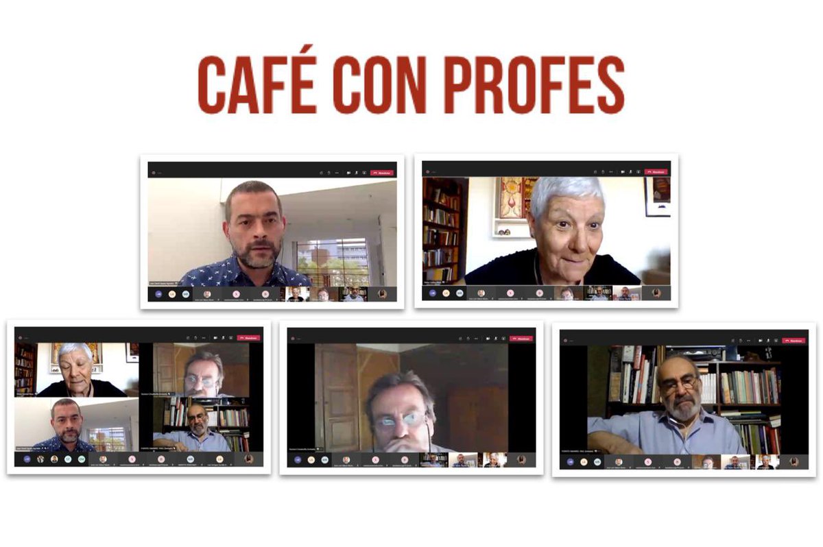 alaic2020's tweet photo. Hoy en el Café con profes (#ALAIC2020) hablamos de la experiencia de ser docente e investigador y los retos que ello implica.

Nos acompañaron Marita Mata, Raúl Fuentes, @gustavoCIMADEVI y Juan David Zapata.

#CongresoALAIC #UPB @alaicorg @upbcolombia. https://t.co/g4fCFXQYwi