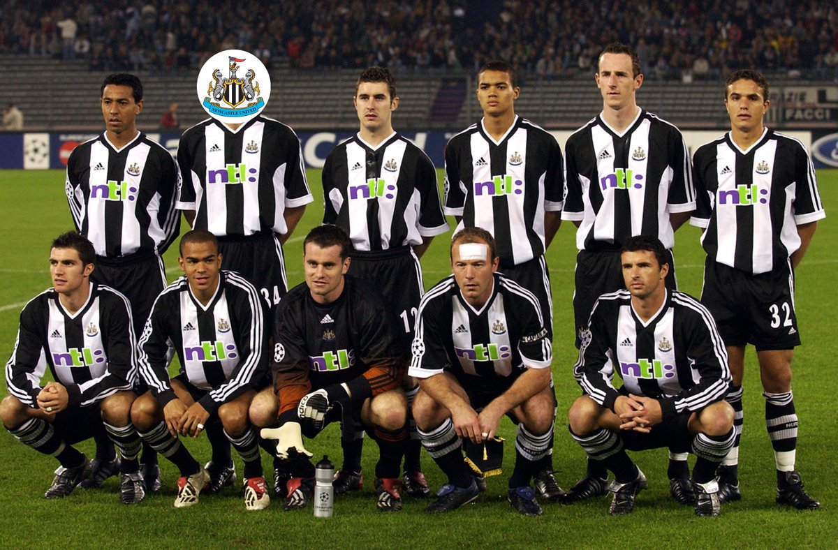 Which #NUFC star is missing from this team photo ahead of the Magpies clash at Juventus in 2002? 🤔