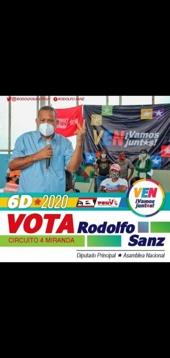 municipalinfor1's tweet photo. Diputado por el circuito 4 Miranda @RodolfoSanzPSUV 
#VenVamosJuntos este #6DiC a recuperar nuestra asamblea Nacional! #TropaCircuito4 https://t.co/YFz3qKRi7E