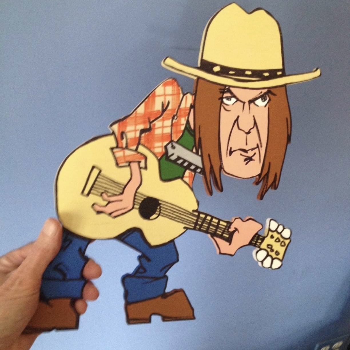 Happy birthday Neil Young. ( Collaborative artwork with Rick Wood) 