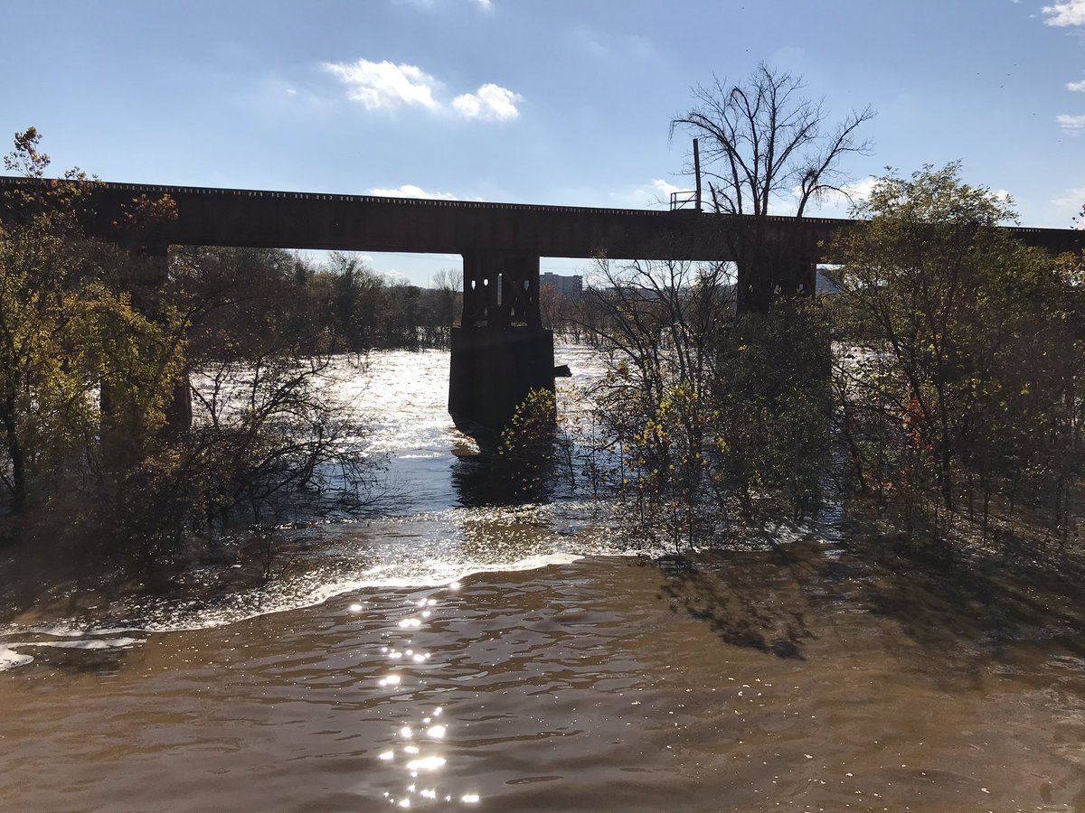 A real-time look at Pipeline, our personal favorite  @rvaparksandrec trail.Can’t see anything? That’s why Pipeline and other Park locations are closed to keep you safe and out of harms way. Water is a force of nature, especially flood waters. 35/
