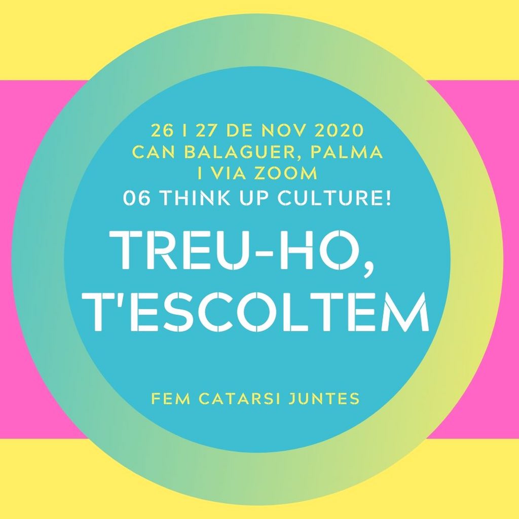 ThinkupCulture's tweet photo. ☄️ Vols fer catarsi? Volem rebre les teves inquietuds, experiències i suggeriments per a començar a transitar l'època post Covid https://t.co/8GMnIBv0sl 
#ThinkupCulture #CulturaSegura https://t.co/a5szwmO1aP