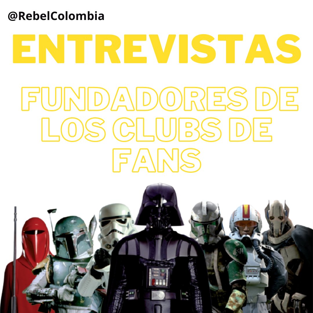Hoy viernes 13 de noviembre a las 5 de la tarde acompañanos a la Entrevista con los fundadores de los clubs de fans. Entre nuestros invitados están Julian Zuluaga, Aliados de la Fuerza, Vieja Republica, SWFC Quito. No te lo pierdas. #StarWars #rebellegion <a href="/shinanimefest/">ShinAnime</a>