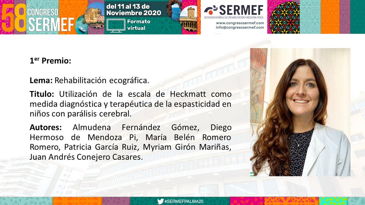 Premio a los mejores trabajos presentados sólo por médicos internos residentes en #SERMEFPALMA20