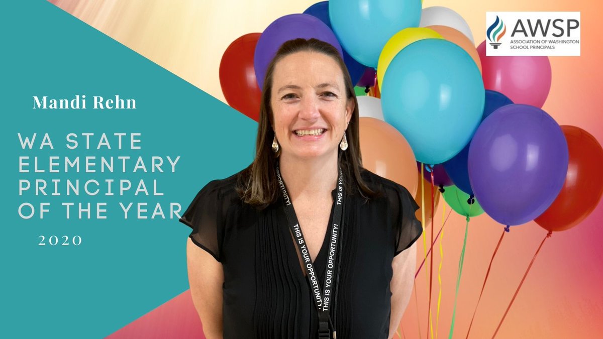 newesdnews's tweet photo. The Association of Washington School Principals (AWSP) has named Mandi Rehn the Washington State Elementary Principal of the Year. Rehn is the principal of Opportunity Elementary in Central Valley School District. @CVSDspokane  @AWSP_Principals #principalstrong #education https://t.co/9GZJgFbsu8