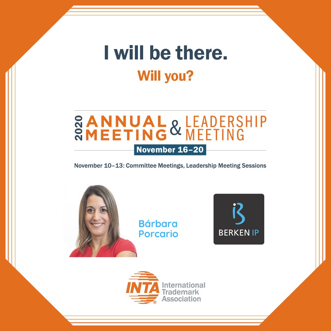 Meet with our IP Attorney Bárbara Porcario through INTAconnect: the virtual networking platform for #INTA2020! #INTA #trademarks #INTAconnect
