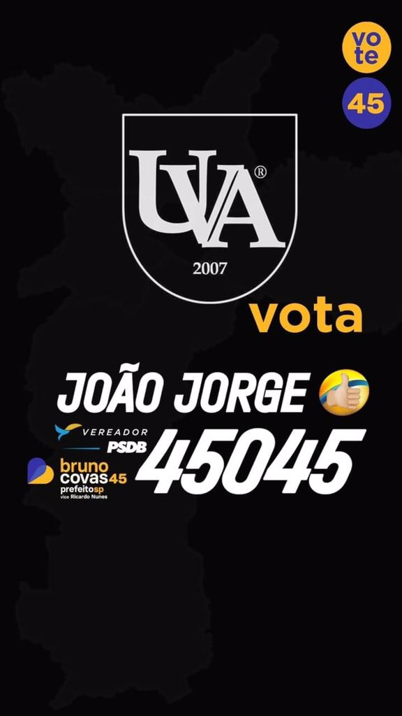 rubaozl's tweet photo. #UVA com @JoaoJorge45 para vereador #45045 @brunocovas #45 
@RonaldoLino @gervasioneto @elias_et @alexdario https://t.co/drhUQMUnSp