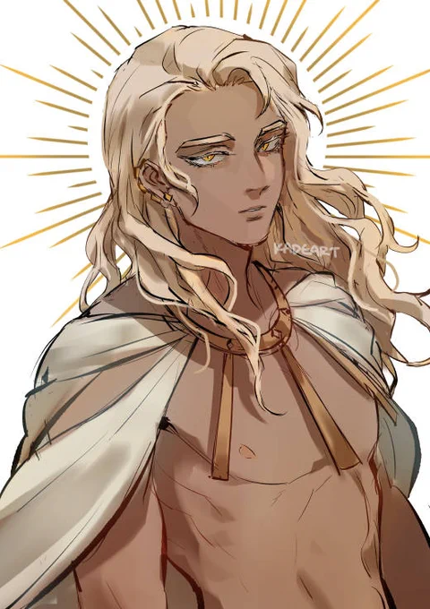 just started watching #BloodofZeus so Apollo ?☀️ 