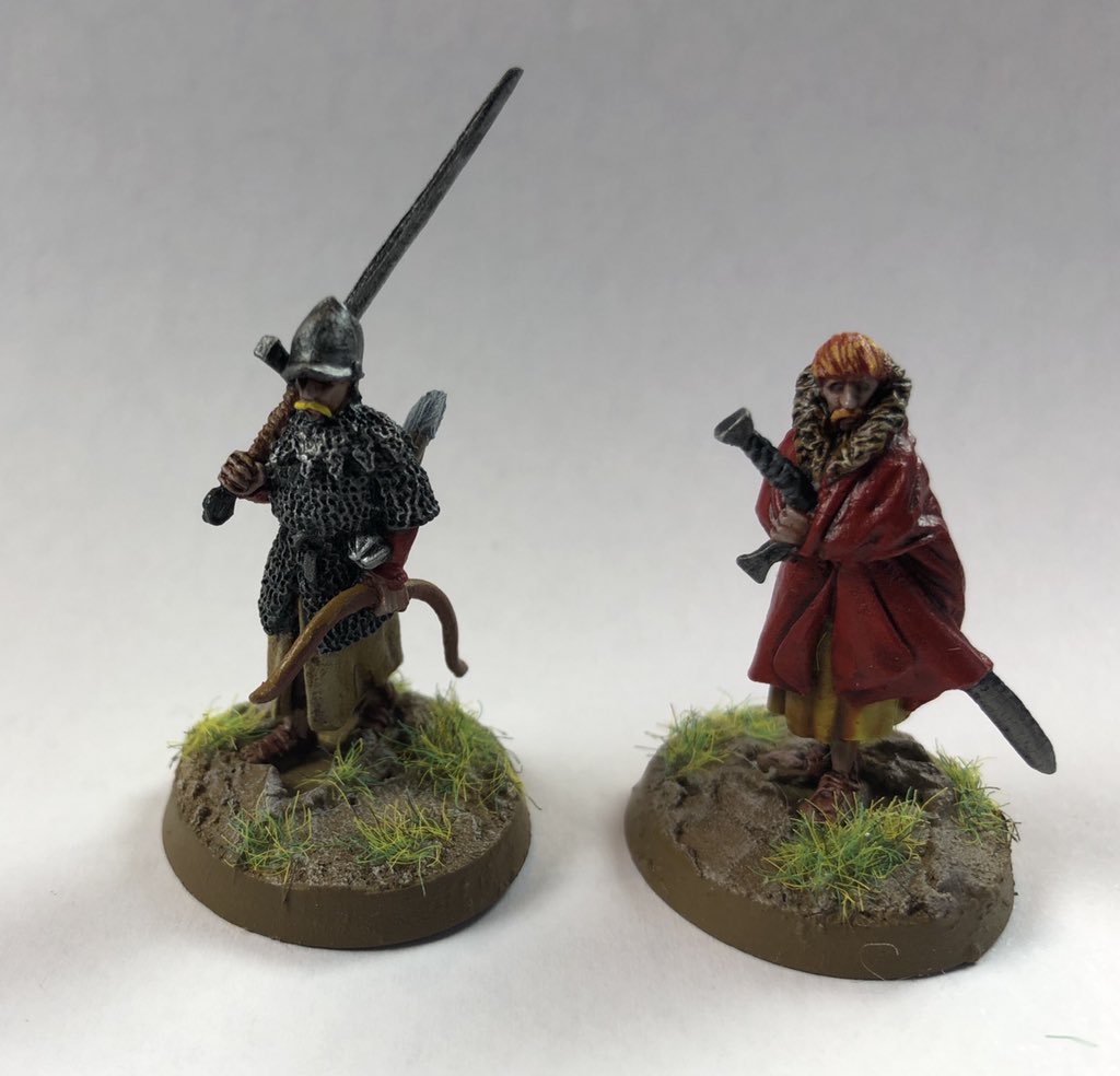 Today’s  #toysoldieraday are a pair of 28mm Gallowglasses from Antedeluvian miniatures. Gallowglasses were Scots/Irish mercenaries who moved between Ireland and Scotland between 1200(ish) and 1602.  #Warmongers  #History  #Irish  #Irishhistory  #LockdownLeisureLeague