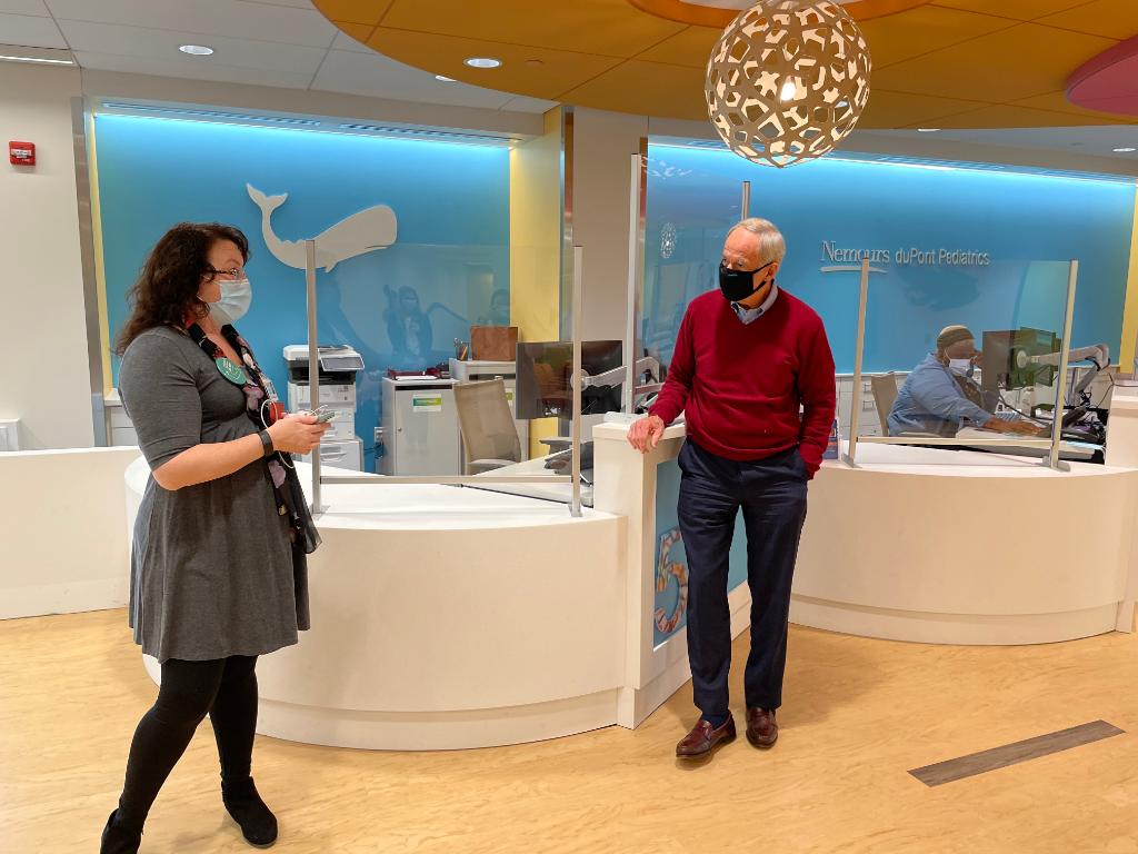 Nemours's tweet photo. Thank you, @SenatorCarper, for visiting our new location in Milford on the @BayhealthDE Sussex Campus. We’re excited to bring high-quality primary and specialty pediatric care closer to home for families in Central and Southern Delaware. Learn more at https://t.co/4Y4tmUKJ2m. https://t.co/apgoRC5ONO