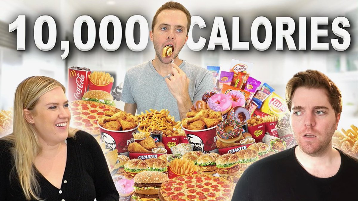 NEW VIDEO!! 10,000 CALORIE CHALLENGE | EPIC Cheat Day | Man VS Food youtu.be/biehWvg0FAU