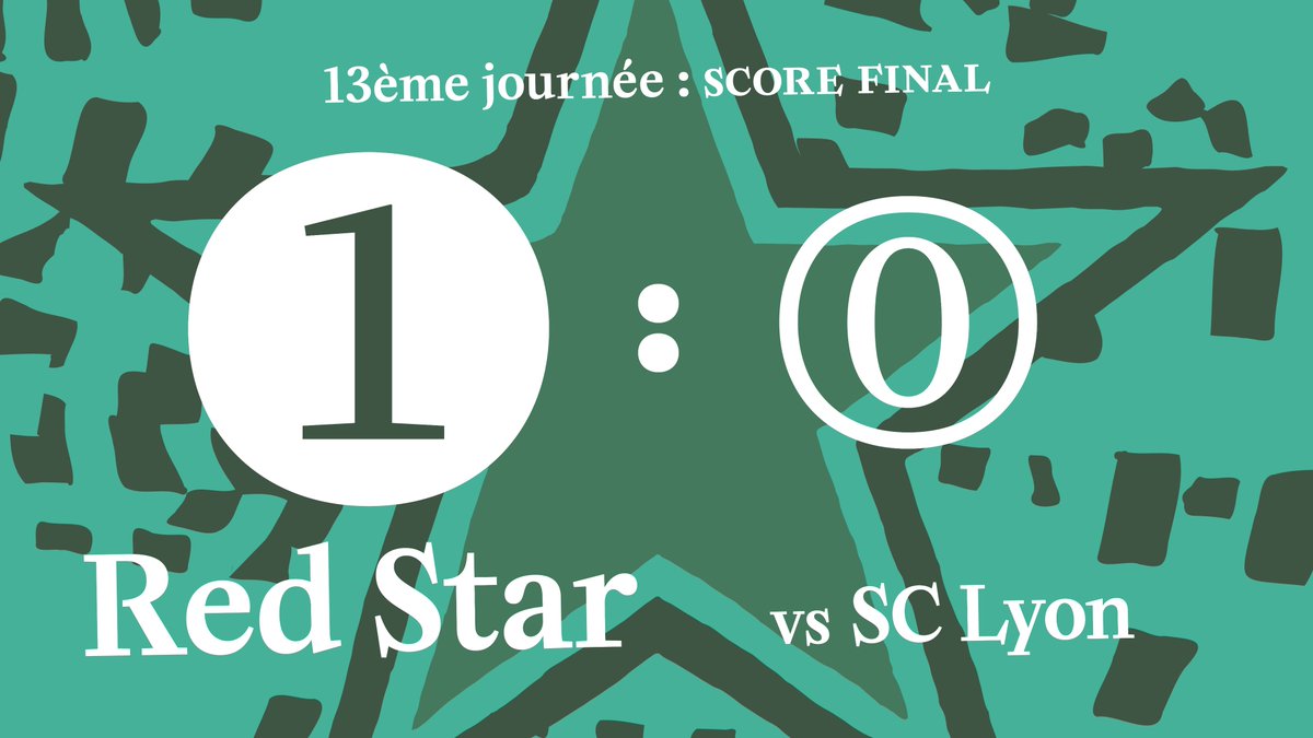RedStarFC's tweet photo. ⏱ C’est terminé à Bauer ! Le @RedStarFC enchaine un deuxième succès consécutif en championnat. Même si c'était dur sans vous la victoire est au rendez-vous ✪ #REDSCLyon #AllezRedStarFC ➡️ https://t.co/WF6BAtVWpz https://t.co/8PunE4Y7p9
