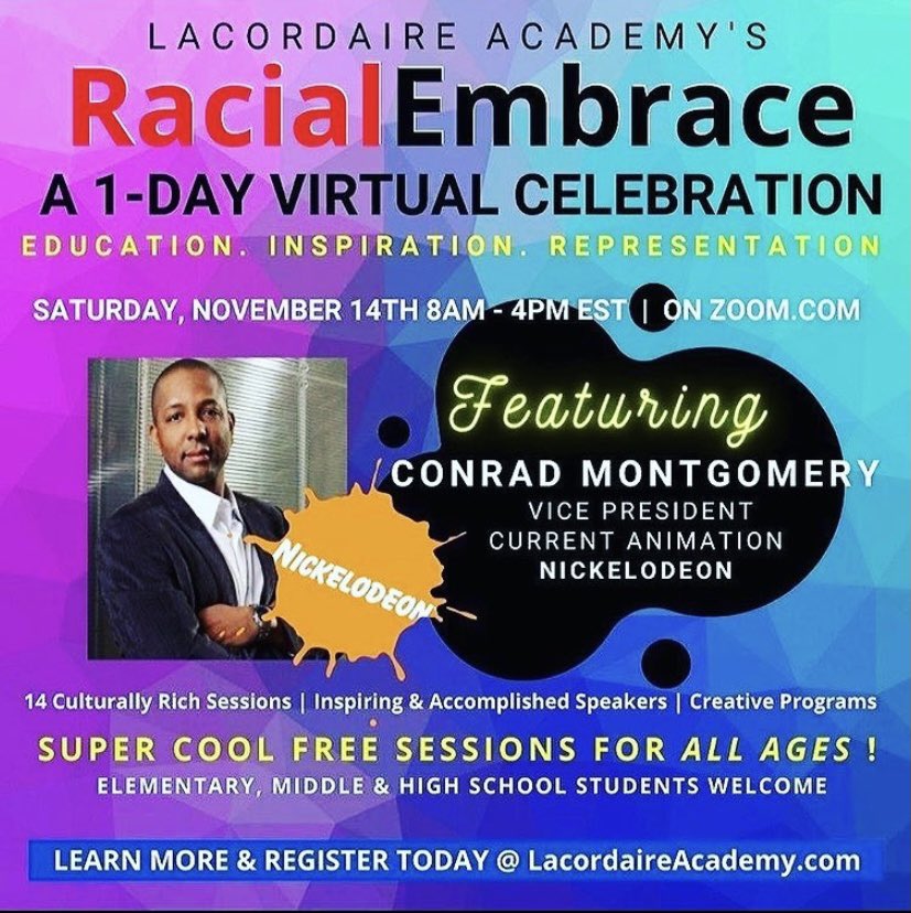 wamosfoundation's tweet photo. Great virtual event for students of all ages!! @LacordaireAcad will be hosting this event, powerful representation from big companies @hulu @Nickelodeon @VH1 @MTV @ViacomCBS https://t.co/zv6LzMKcxQ