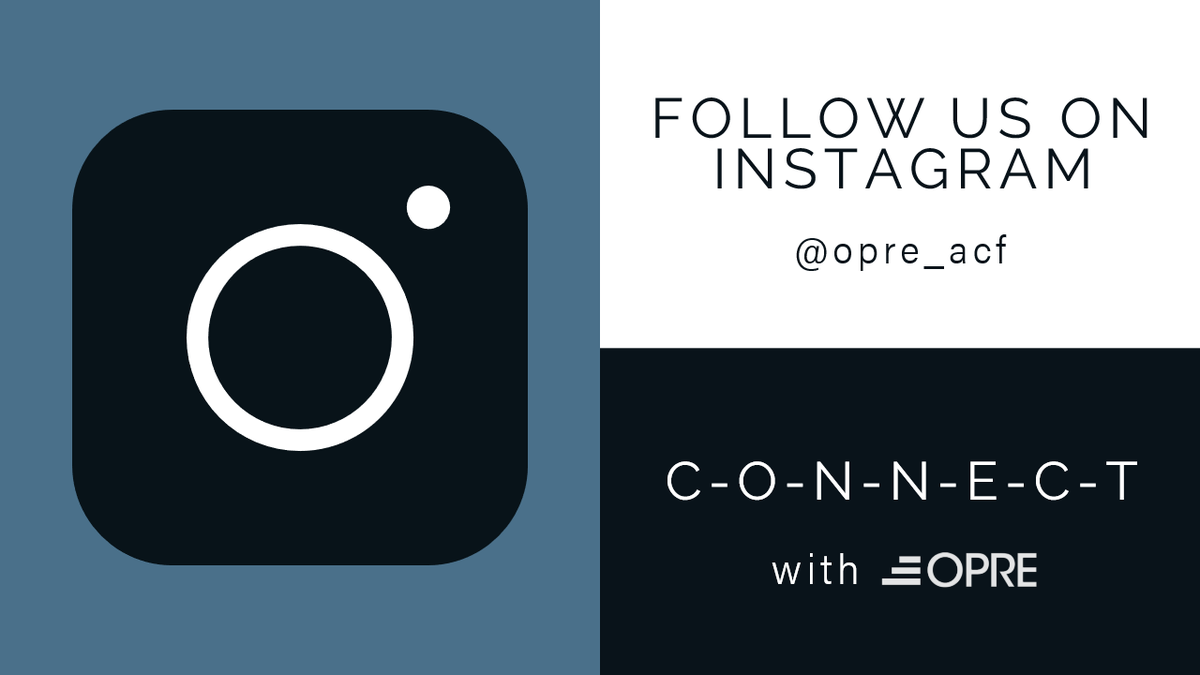 OPRE_ACF's tweet photo. #2020APPAM participants, also consider following OPRE on Instagram for videos, visualizations, and more! https://t.co/515twKB32D https://t.co/qX5ZF30GKv