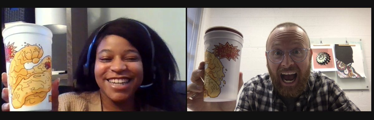 micahvandegrift's tweet photo. Just finished giving my Road Scholar talk for @floridastate, and check it out… twinsies! @afrofuturistlib!!! Love me some @GainesStPies!! Miss u, Tally! #GoDigiNoles https://t.co/VYAF1LSbHE