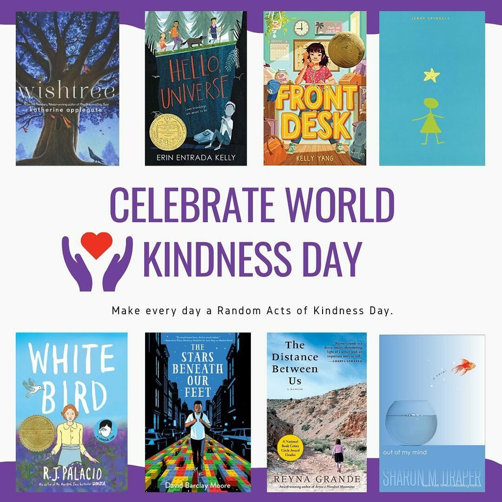 CardozoEC's tweet photo. Here are some amazing books for your weekend reading-inspired by World Kindness Day! Learn how to find ebook copies on the Library website. Happy reading! ❤️📚 #dcreads #cardozoreads #dcpslibraries https://t.co/5cE4QcFqbW