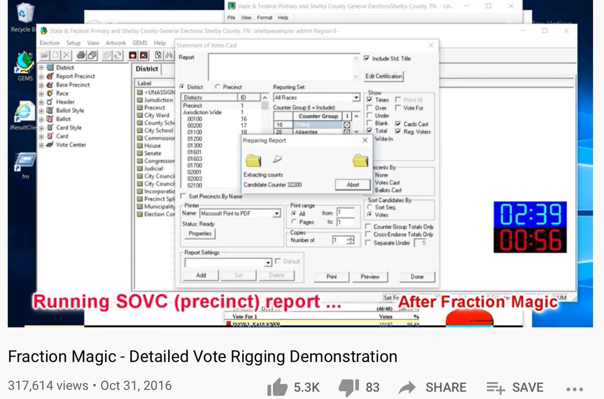 Bennie Smith of Tennessee discovered methods used to manipulate vote counts (fraction/decimal points used)