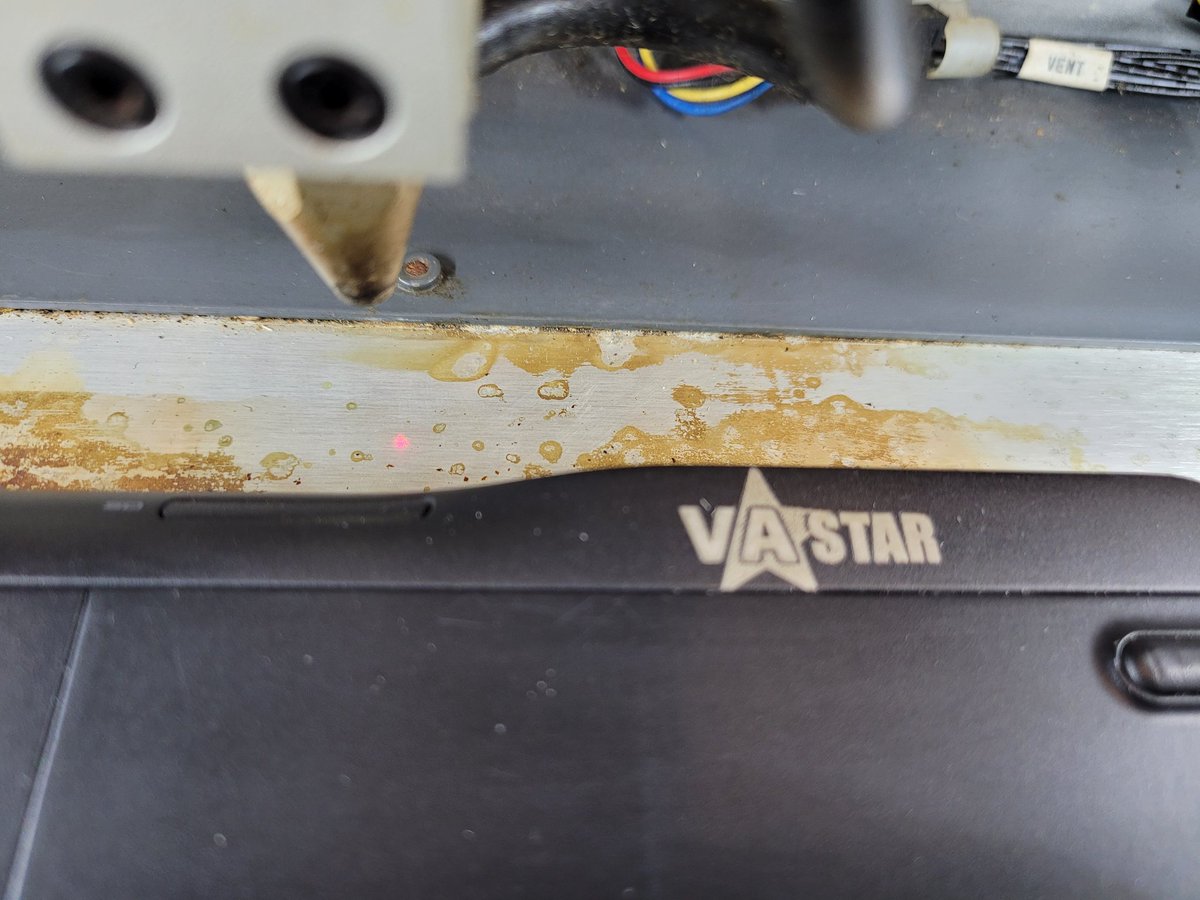 MrJonesTechEd's tweet photo. Some pictures of students' work over the last couple weeks. We've got laser engraved laptops for the Virginia STAR program, a robot arm drawing SpongeBob, a 3d printed pumpkin spider (?) and a laser cut wooden SpongeBob puzzle. #iamcucps #gotec https://t.co/oq9Qd9PpbF